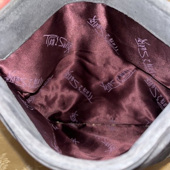 RUTH SALTZ  Vintage Suede Purse - Picture 7 of 14